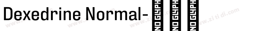 Dexedrine Normal字体转换